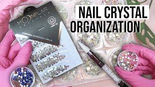 Organizing Nail Supplies | Nail Crystals & Gems!  + Moonflair Unboxing