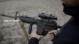Trijicon TA31 ACOG at 400yds - Learning the Chevron Reticle