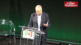 Pd fa dieci anni. Le bordate di Veltroni dal palco e la smorfia di Renzi in prima fila, che incassa