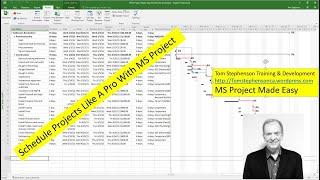 MS Project Made Easy Tutorial 1, Project Manage any Project Using MS Project.Learn Learn the Basics