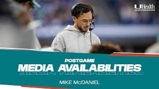 Coach Mike McDaniel meets with the media after #MIAvsIND | Miami Dolphins