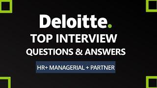 Deloitte Interview Questions and Answers 2024 | Deloitte Interview Process | HR+ MR