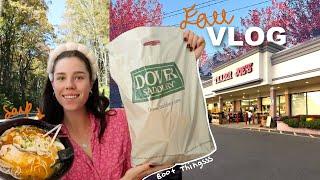 FALL VLOG: new boot supplies & trader joes haul!