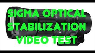 Sigma optical stabilization needs to get better