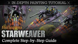 How To Paint Harlequins Starweaver Warhammer 40K Painting Tutorial (USE FOR ALL VEHICLES & BIKERS!)