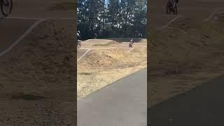 #BMX#￼ Nicholas in the fifth Moto and final in the second state series but there was a crash ￼