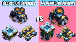 Geared Up Defenses Vs Non Geared Up Defenses On Coc||Clash Of Clans||