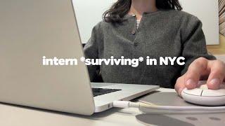 vlog | surviving NYC as a broke intern, house viewing, free banana pudding