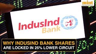 IndusInd Bank Shares Down 25% | Lower Circuit After Bank Reports Discrepancies | Brokerages Say…