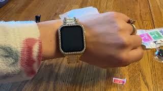 Mesime Compatible for Apple Watch Band with Screen Protector Case Review