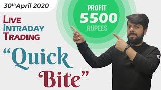 LIVE INTRADAY TRADING|| 30 APRIL 2020||