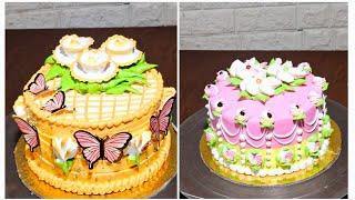 most satisfying cake decorating ideas | Amazing colorful cake decorating | trending cake decoration