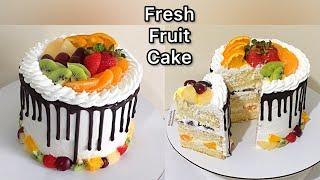 Fruit Cake Recipe |Fruit Cake Design |Fresh Fruit Cake by deniz cake