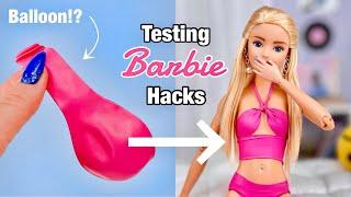 Testing Barbie Doll Hacks To See If They ACTUALLY Work!