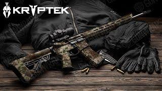 AR-15 Kryptek Camo Gun Skin Vinyl Wraps | GunWraps