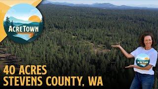 Cheap Land in Washington State | 40 acres | Mtn Views | Power | Road Frontage | Flat & Buildable