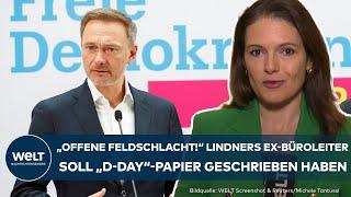 FDP GEHT IN "OFFENE FELDSCHLACHT": Wie will Christian Lindner das "D-Day"-Papier erklären?