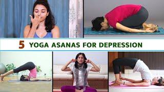 5 Yoga Asanas For Depression | Yoga For Depression | Yoga For Mental Health | @VentunoYoga