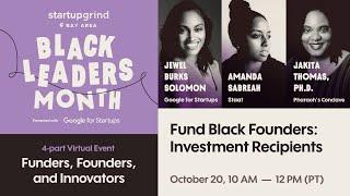 Black Leaders Month: Google for Startups Fund Black Founders Recipients