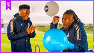 Tchouameni and Camavinga terrified with the Balloon Challenge  | Real Madrid & Nivea Men
