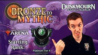  Bronze To Mythic: Episode 7 - Starting Rank: Platinum 4 - MTG Arena:  Duskmourn: House Of Horror