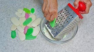 I never throw away soap remnants, all you have to do is grate them and...