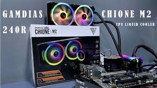 Gamdias Chione M2 240R Cpu Liqid Cooler unbox install test