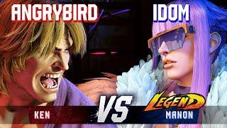 SF6 ▰ ANGRYBIRD (Ken) vs IDOM (Manon) ▰ High Level Gameplay