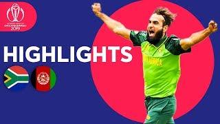 Imran Tahir Takes 4! | South Africa vs Afghanistan - Match Highlights | ICC Cricket World Cup 2019