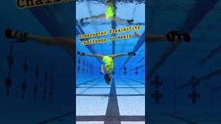 Underwater Flexibility Challenge on heels  #underwater #flexibility #flexibilitychallenge