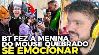 BT FEZ A CHINESA DO MOUSE QUEBRADO SE EMOCIONAR AO FALAR COM O MALBS! | CORTES DO GAULES