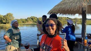 Unapologetic Nomads Live On a boat cruise in Livingstone Zambia part 2!!!