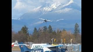 Tailwheel Airplane go around