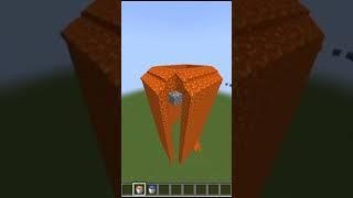 Minecraft building tower is cool#shorts