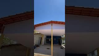 Instalação de forro PVC Refeitori EMAMC #forropvc #forropvcamadeirado #forrogesso #gessoacartonado