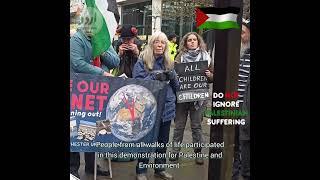 Pro-Palestine Demonstration in Manchester UK #palestine #gaza #palestinewillbefree