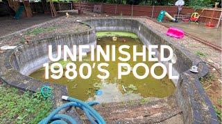 unfinished 1980's pool