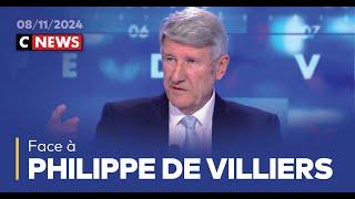 Face à Philippe de Villiers / 8 novembre 2024 (CNews)