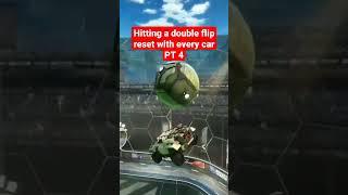 hitting a double flip reset with every car PART 4 #rocketleague #mustycow