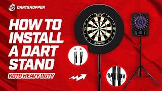 How to Install your Dartboard Stand! KOTO Heavy Duty 