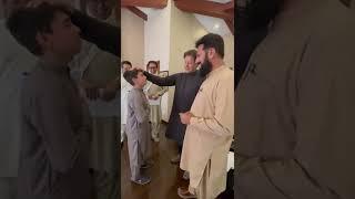 Chairman PTI Imran Khan meets with passionate young boy from Lakki Marwat Abu Bakar