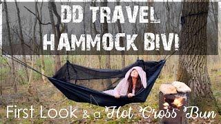 DD Travel Hammock Bivi - First Look! + A Hot Cross Bun On The Bushbox | Wild Camping UK