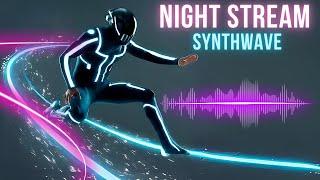 Night Stream // Synthwave-Retrowave (Royalty free /Copyright safe) new synthwave 2024