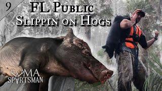 HOG DOWN!!! Florida PUBLIC Land HOG HUNT _ Slip Hunting w/ the Shotgun