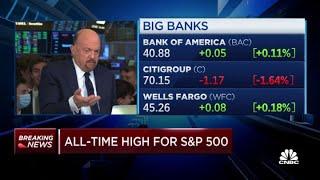Jim Cramer says he would buy Wells Fargo 'aggressively'