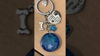 Barney’s 925 silver #keepsake halo ring set in royal blue crushed Opal,2 match the anklet #uvresin