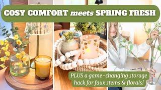 Spring Decor Reset & Clean With Me! Plus Genius Decor Storage Hack.