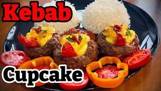 Minced Meat and Potato Cupcakes!Easy, delicious and attractive kebab for special parties!