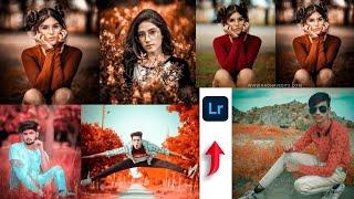 HOW to editing moody Lightroom in Red effect / Dark Red colors Toning Effects in Lightroom /mobli