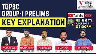 TSPSC Group 1 Prelims Examination Key Explanation by Vishnu IAS Academy #tspscgroup1 #tgpsc